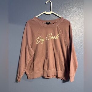 Dry goods, purple sweater